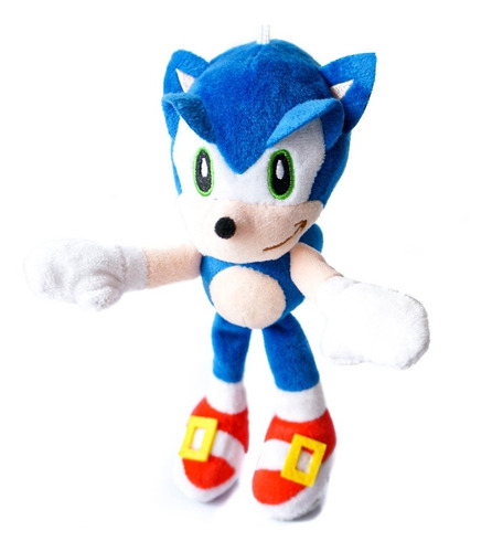 Peluche Sonic Gamer Peluchito Con Llavero Sega 12cm