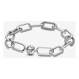 Pulseira Compatível Pandora Me Three Link Chain,- Prata 925