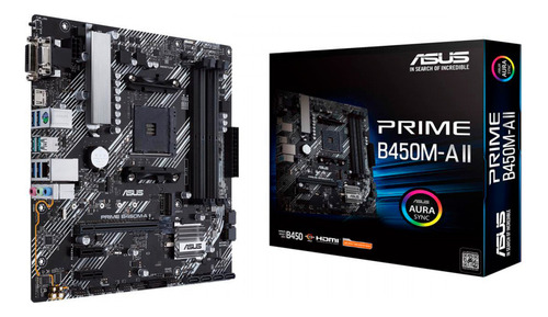 Placa Mãe Asus Prime Para Amd Am4 B450m-a Ii 4xddr4 Matx