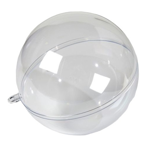 5 X Esfera O Bola De Acrilico Transparente 8 Cm Con Pasador