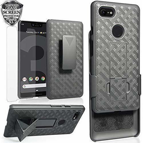 Holster Funda Para Google Pixel 3 Xl, Protector De Pantalla