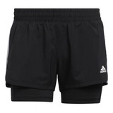 Shorts Pacer 3 Listras adidas Feminino