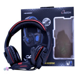 Diadema Gaming Aud Omega Hs-9020 Negro/rojo            