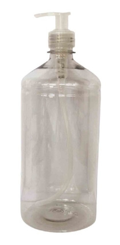 10 Frascos 1000ml Plástico Pet Para Álcool Gel Saboneteira 