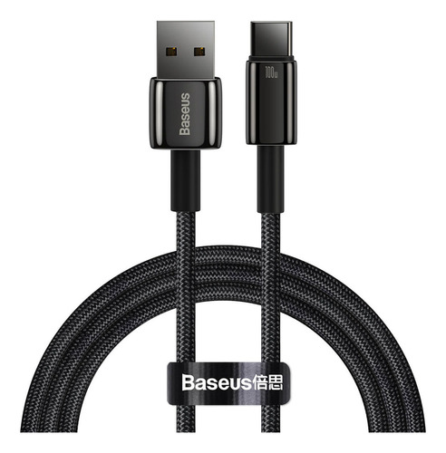 Cable Usb A Tipo C Baseus Tungsten 100w Carga Rapida 2m