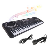 Instrumento De Piano Electrónico Digital Keys 61 Black Music