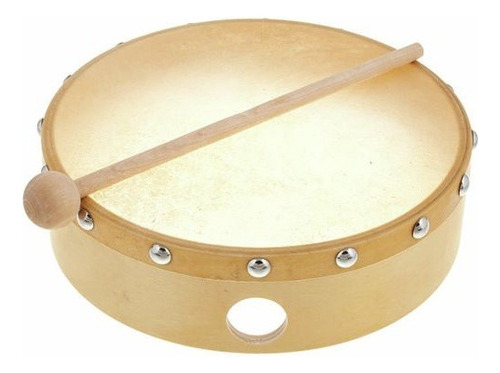 Pandero 20 Cm Sonor Cghd8n Aro De Madera Con Golpeador.