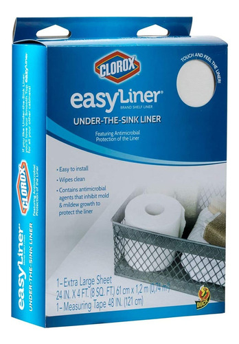 Duck Brand 285341 Under-the-sink Easy Liner With Clorox Shel