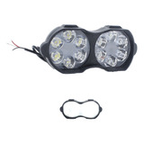 Faro Doble 12 Led Gemelos Auxiliar Moto Fija Estrobo 12v