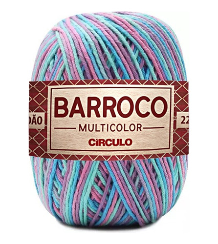 Barbante Barroco Multicolor 200g Círculo 226m - Varias Cores