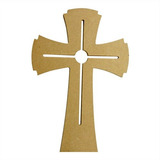 10 Cruces De Madera 25cm Centro Mesa Comunion Cruz Bautizo