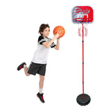 Cesta De Basquete Infantil 170cm Altura Com Pé Aro 34x25cm