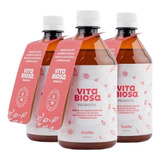 Pack 3 Vita Biosa Probiótico Sistema Inmune Frutilla 500ml