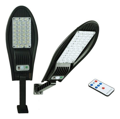 Foco Lámpara Solar 30 Led Replicado Exterior 50w Con Control