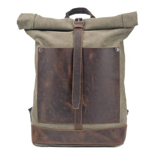 Bolso De Lona Lavada Retro Europeo Y Americano Para Hombre,