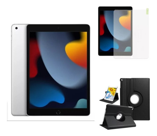 Apple iPad 9 10.2 Wi-fi 64gb - Prata Com Capinha E Película