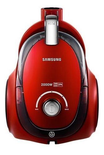 Aspiradora Samsung Sin Bolsa 2000 W Roja Vc20ccnmarf