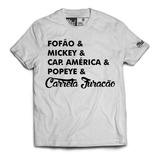 Camiseta Carreta Furacão Fofão Capitão America Mickey Popeye