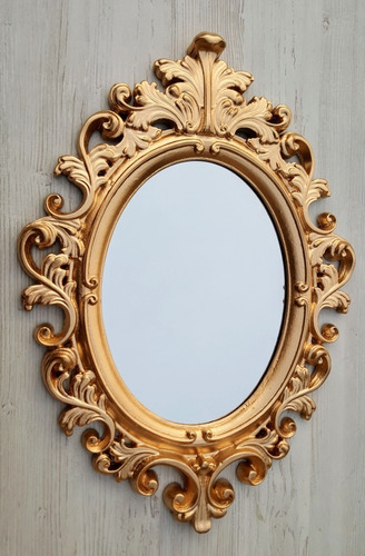 Espelho  Moldura Oval Decoração Antigo