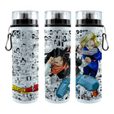 Botella Cilindro Androide N 17 Y N 18 Dragon Ball Z Luchando