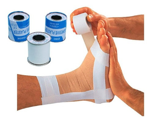 Cinta Tape Rígida Zinc Tape 5cmx5m Soccer Rugby Voley