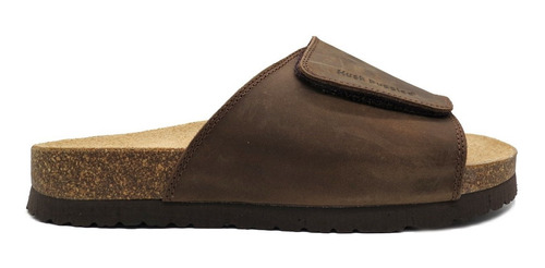 Sandalias Chinelas Hombre Hush Puppies Cuero Vacuno Slide B