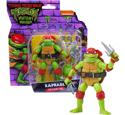 Figura Las Tortugas Ninjas - Raphael Con Accesorios