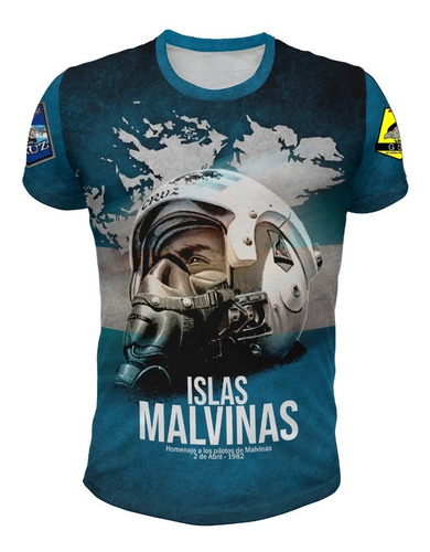 Remera Malvinas Argentinas Homenaje A Los Pilotos Mod 7