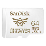 Micro Sd 64gb Sandisk Memoria Oficial Nintendo Switch Galga