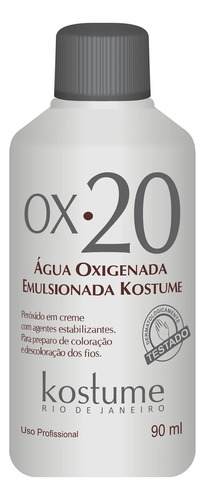 Oxidante En Crema Agua Oxigenada Emulsionada Kostume 90ml