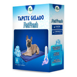 Tapete Gelado Refrescante Tamanho M 67cm X 45cm Azul Petmais