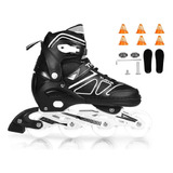 Patines En Lineal Para Adulto Ajustables Con Luces Y Kit