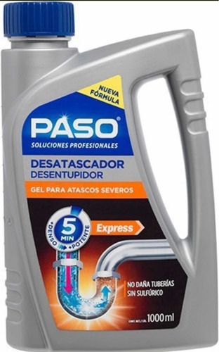 Pack 2 Limpia Tuberías Desagües Atascos Severos Gel 2 L Paso