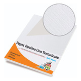 Papel Opalina Texturizada Blanca 125gr Tela - Carta - Pack