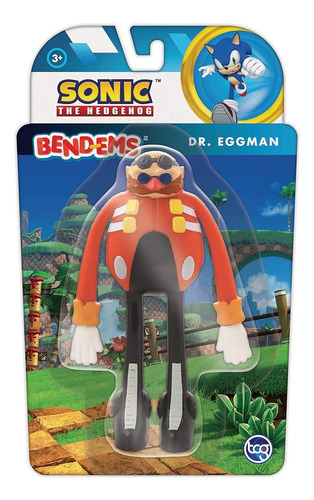 Figura De Acción Ruz Sonic The Hedgehog Bend-ems Dr Eggman