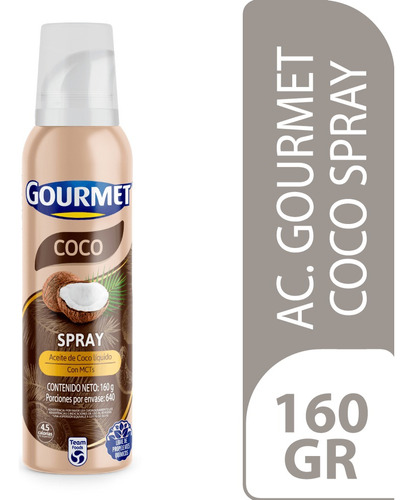 Aceite Gourmet Coco Spray 160gr