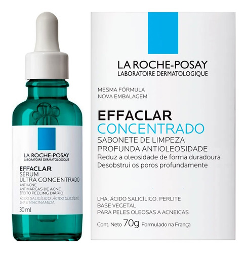 Effaclar Serum 30ml + Sabonete Antiacne 70g La Roche-posay