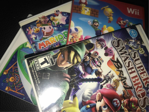 4 Videojuegos  De Mario Para Nintendo Wii