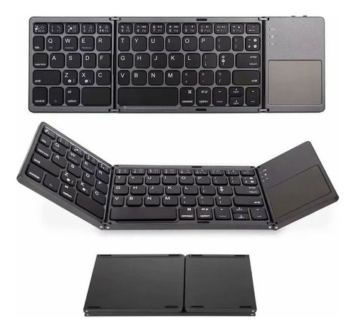 Ca Mini Teclado Inalámbrico Bluetooth Plegable Y Recargable