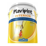 Latex Profesional Para Interiores Antihongo Plavipint 20 L Color Blanco