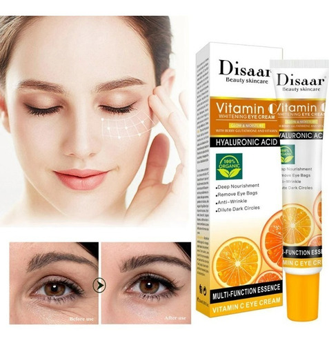 Crema Contorno Ojos Vitamina C + Ácido Hialurónico Disaar
