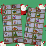 Etiquetas Navidad Autoadhesivas Pack X 500