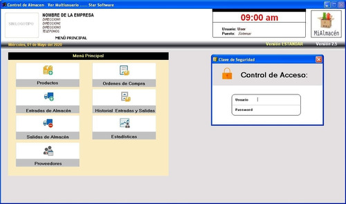 Programa Control De Almacen, Inventarios Y Existencias