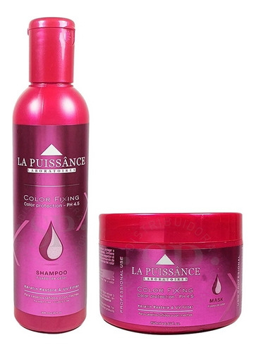 La Puissance Kit Shampoo + Máscara Color Fixing 