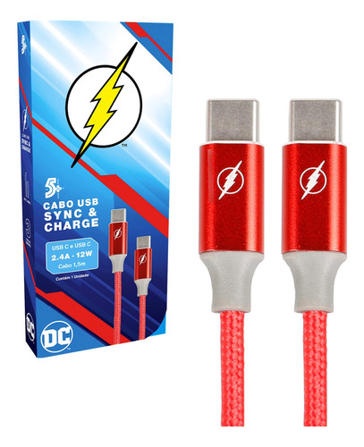 Cabo Carregador Rápido Turbo Usb-c Tipo C The Flash Original