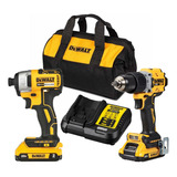 Kit De Rotomartillo Y Atornillador 20v Brushless 2amp Dewalt