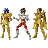 Cavaleiros Do Zodíaco 3 Figuras Anime Heroes - Bandai