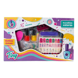 Set De Uñas Tiny Fashion Con Stickers Y Esmalte