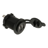 6 Carregador Usb Duplo 12v 4.2a Para Moto-barco Carro