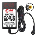 Fonte 12vdc Para Teclado Piano Casio Cdp-120 Px-160 Px-750bk